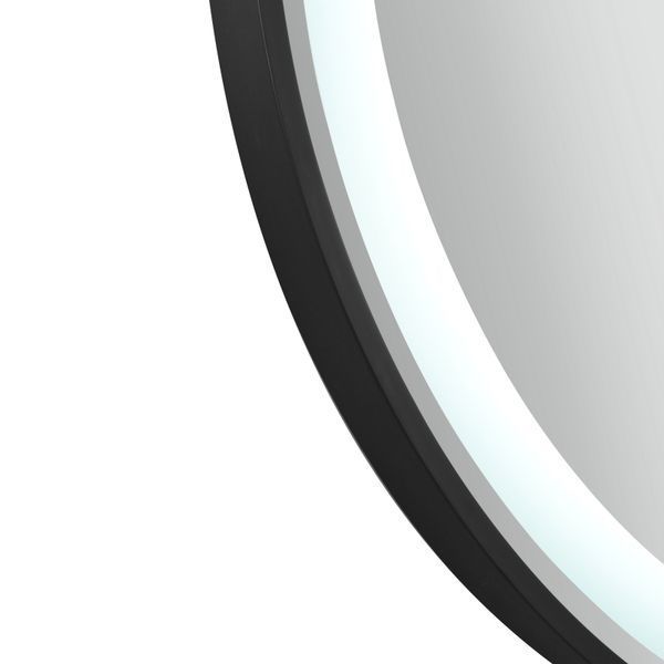 Дзеркало настінне Gemini (GE1) 800х700 мм, овальне, з LED-підсвіткою Touch, антизапотіванням, димером, рег. темп. кольору (3000-6500K), Reverse Qtap SD00052319 фото