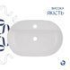 Раковина накладна Scorpio 600х400х120 мм, White, овальна, без донного клапана QT14118045W Qtap  SD00052915 фото 4