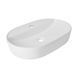 Раковина накладна Scorpio 600х400х120 мм, White, овальна, без донного клапана QT14118045W Qtap  SD00052915 фото 1