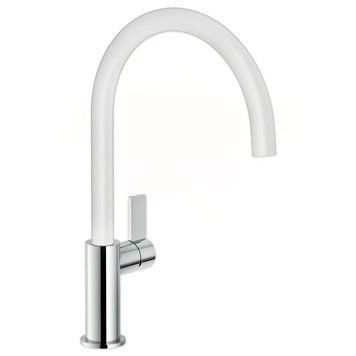 Змішувач для кухні (crome and Polar white) FL96113WC CARLO NOBILI SPA (Італія) 12238 фото