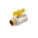 Кран кульовий Raftec YELLOW DN20 (3/4&rsquo;&rsquo;) ЗВ метелик GRB21  53772 фото 1