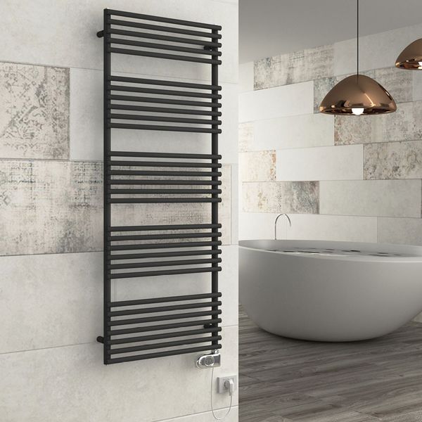 Рушникосушарка GLORIA 22 ELECTRIC 1500 x 580 мм COLOR F15 (чорний) ECO 900 W Cordivari srl 101282 фото