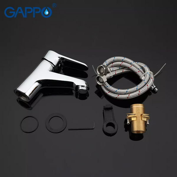 Змішувач для умивальника колір хром GAPPO G1036  1034004 фото