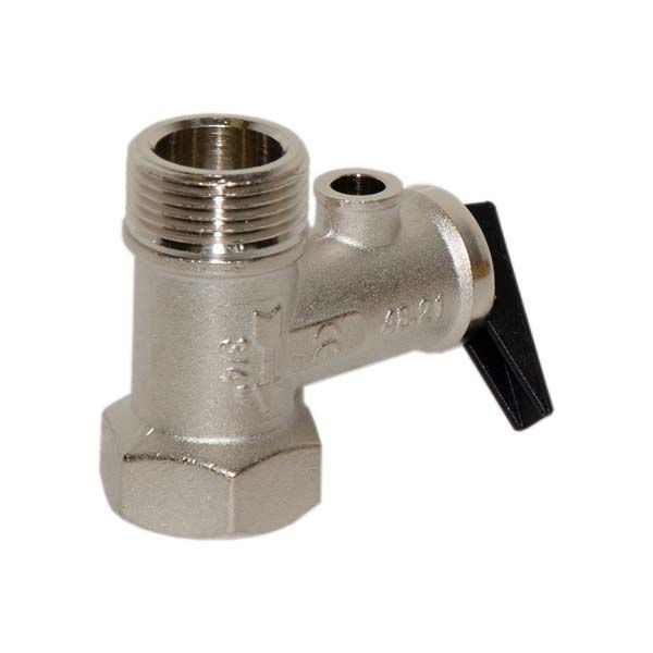 Запобіжний клапан для бойлера &Oslash;1/2&Prime; з ручкою (відкривання 8,5 bar) Idrosanitaria Bonomi 83326 фото