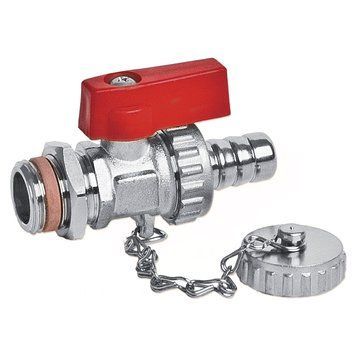 Кран кульовий зливний хромований &Oslash;1/2&Prime; PN25 0/+90&deg;C Idrosanitaria Bonomi 83168 фото