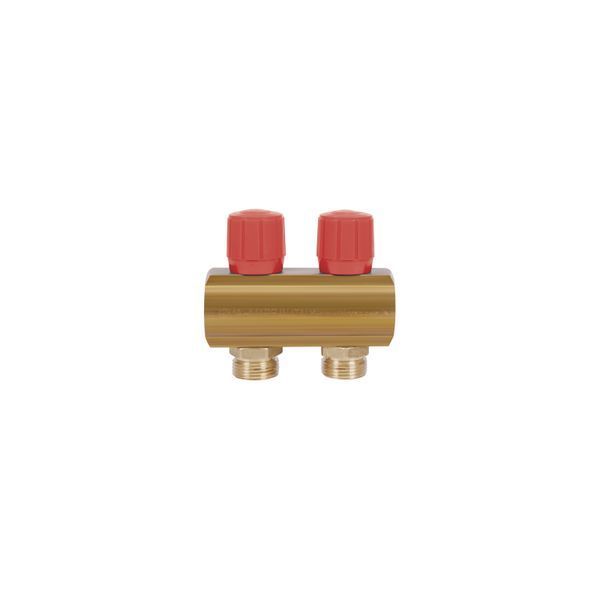Icma колектор розподільний з регулювальними вентилями № 1105. 1"х2 (Red) SD00049594 фото