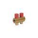 Icma колектор розподільний з регулювальними вентилями № 1105. 1"х2 (Red) SD00049594 фото 1