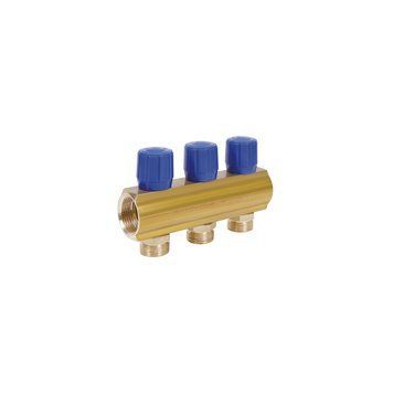 Icma колектор розподільний з регулювальними вентилями № 1105. 1"х3 (Blue) SD00049606 фото