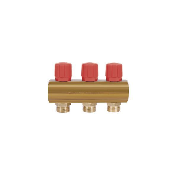 Icma колектор розподільний з регулювальними вентилями № 1105. 1"х3 (Red) SD00049595 фото