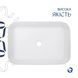Раковина накладна Virgo N 560х380х130 мм, White, прямокутна, без донного клапана QT18116308W Qtap  SD00052613 фото 4
