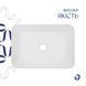 Комплект Qtap Virgo: Раковина накладна прамокутна 490х350х110 мм White + Донний клапан PU02  SD00053429 фото 4
