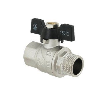 Кран кульовий Raftec BLACK PN40 ЗВ 1/2" метелик DRB11 39499 фото
