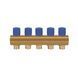 Icma колектор розподільний з регулювальними вентилями № 1105. 1"х5 (Blue) SD00049608 фото 3
