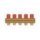 Icma колектор розподільний з регулювальними вентилями № 1105. 1"х5 (Red) SD00049597 фото 3