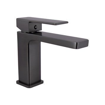 Змішувач для раковини низький Gemini, Gunmetal Black PVD (k35) QTGEM270GMB45676  SD00051800 фото