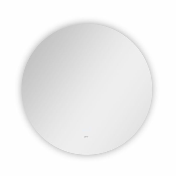 Дзеркало настінне Taurus (TA1) R800 мм, кругле, з LED-підсвіткою Touch, антизапотіванням, димером, рег. темп. кольору (3000-6500K) Qtap SD00052315 фото