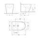 Біде підлогове Robin 565x360x405 мм, Matt Black QT13442141CMB Qtap SD00043834 фото 7