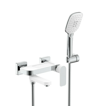 Змішувач для ванни білий/хром GAPPO G3248 1041639 фото