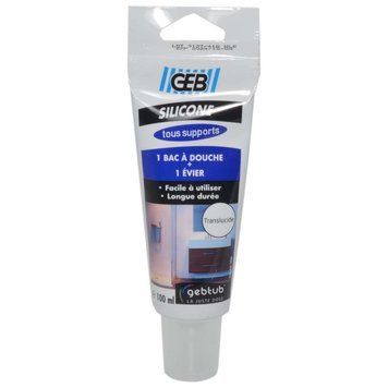 Силікон прозорий SILICONE TOUS SUPPORTS 100 мл (антіплесень, висока адгезія, без запаху) GEB SAS 79414 фото