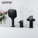 Змішувач для ванни на борт чорний GAPPO G1117-6 1041635 фото 3