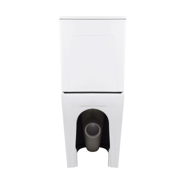 Унітаз підлоговий Virgo Ultra Quiet 660x360x855 мм, White, з сидінням Slim Duroplast/ Soft-close/ Quick Release QT18226092AW Qtap SD00052581 фото