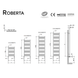 Рушникосушарка ROBERTA 700 x 450 мм (міжосоьове l=400 мм) &Delta;t50=277 W біла RAL9010 Cordivari srl 101107 фото 3
