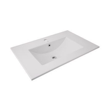 Раковина врізна меблева Albatross 720х460х180 мм, White, прямокутна, без донного клапана QT01113070CW1 Qtap  SD00050372 фото
