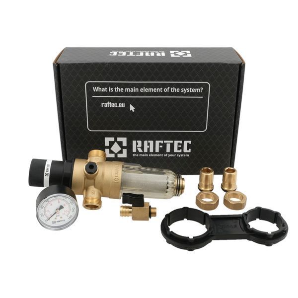 Самопромивний фільтр з редуктором 1/2" Raftec RCFR01-C 89999 фото