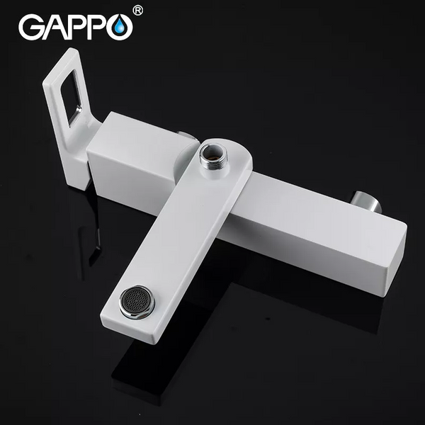 Змішувач для ванни білий/хром GAPPO G3217-8 1033999 фото