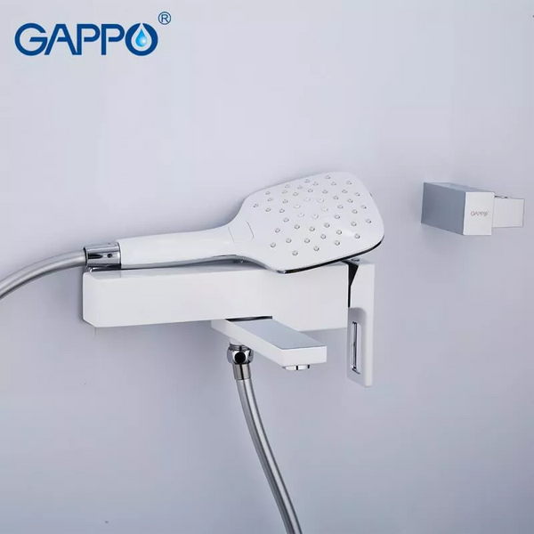 Змішувач для ванни білий/хром GAPPO G3217-8 1033999 фото