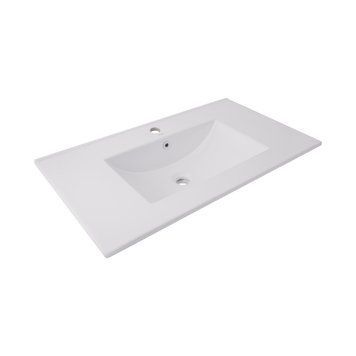 Раковина врізна меблева Albatross 820х460х180 мм, White, прямокутна, без донного клапана QT01113080CW1 Qtap  SD00053610 фото