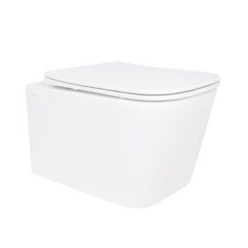 Унітаз підвісний Crow Ultra Quiet 520х360х290 мм, White, з сидінням Slim Duroplast/ Soft-close/ Quick Release QT05335172W Qtap SD00053468 фото