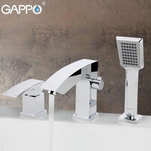 Змішувач для ванни на борт хром GAPPO G1107 1033978 фото