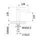 Змішувач для раковини низький Swan Cascada, Chrome/White (k35) QTSWA270CRW45568 Qtap  SD00051692 фото 2