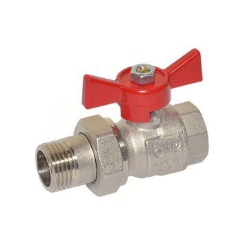 Кран кульовий американка внутрішня-зовнішня різьба &Oslash;3/4&Prime; red PN40 &ndash;10&deg;C/+120&deg;C TAMIGI Idrosanitaria Bonomi 83070 фото