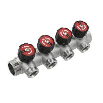 copy_Колектор розподільний для води Raftec 1"x3/4" 4 виходи KV03024 83702 фото