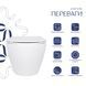 Унітаз підвісний Jay Ultra Quiet 520х360х320 мм, White, з сидінням Slim Duroplast/ Soft-close/ Release QT07335175W Qtap SD00053467 фото 2