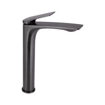 Змішувач для раковини високий Vlasta New, Gunmetal Black PVD (k35) QTVLA269GMB45653 Qtap SD00051777 фото