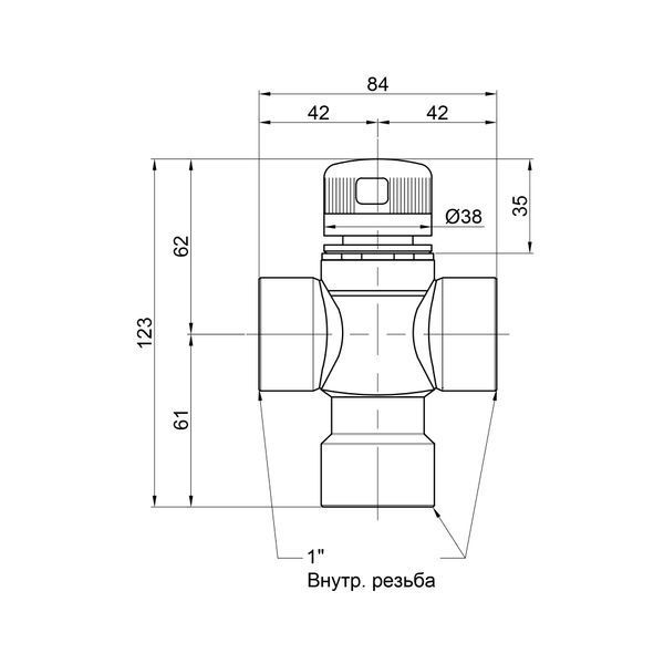 Клапан термостатичний змішувальний №149 1"В, 30&ndash;60&deg;C 90149AF05 Icma  SD00020436 фото