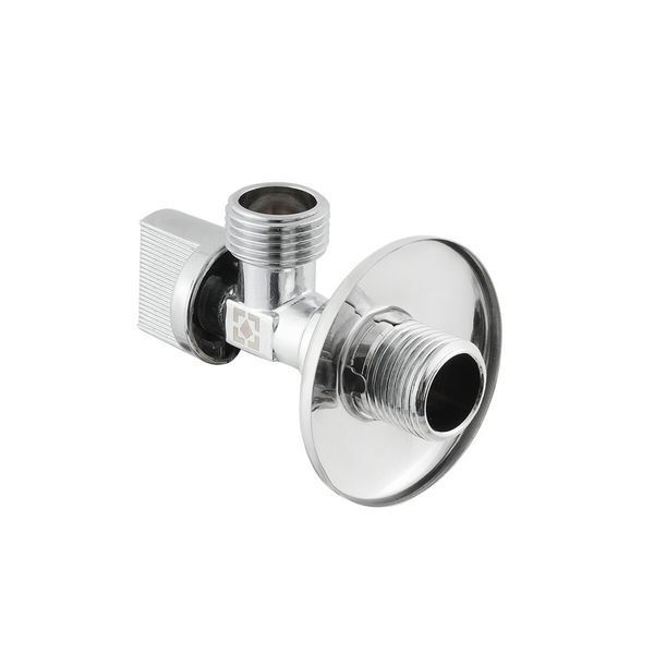 Кран приладовий кутовий для сантехнічних приладів ЗР 1/2"x1/2" Raftec Relo Silver KH0101 99360 фото