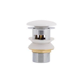 Донний клапан для біде Pop-up 110х70х70 мм, White з переливом QT052PU43055 Qtap  SD00049172 фото