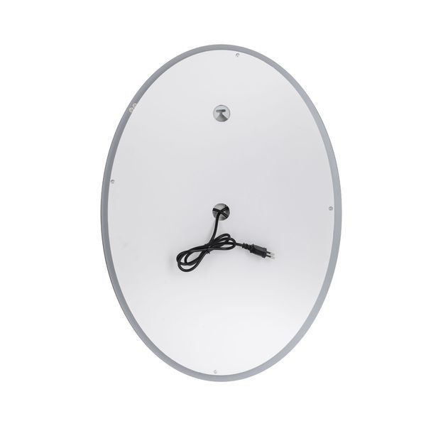 Дзеркало настінне Mideya (MI7) 500х700 мм, овальне, з LED-підсвіткою Touch, антизапотіванням, димером, рег. яскравості Qtap SD00051753 фото
