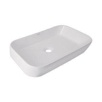 Раковина накладна Scorpio 550х390х120 мм, White, прямокутна, без донного клапана QT14112243WN Qtap SD00052894 фото