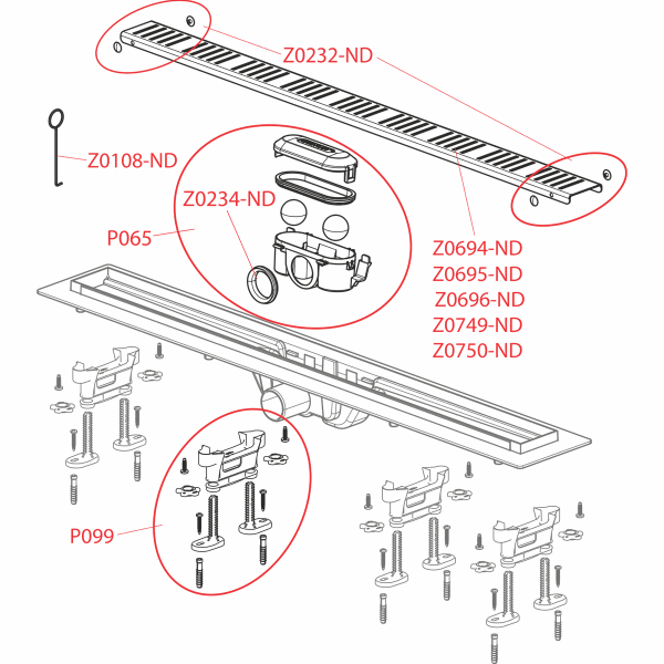 Трап зливний Alcaplast APZ12-950 49976 фото